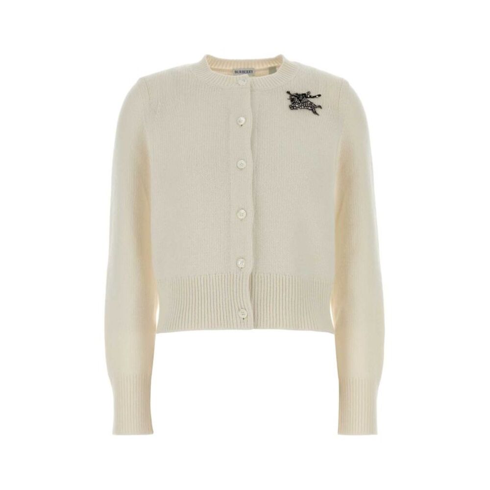 Burberry Women Ivory Wool Blend Cardigan